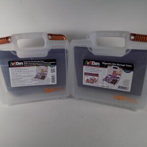 Lot of 2 ArtBin Magnetic Die Storage Cases with 3 Magnetic Sheets Each